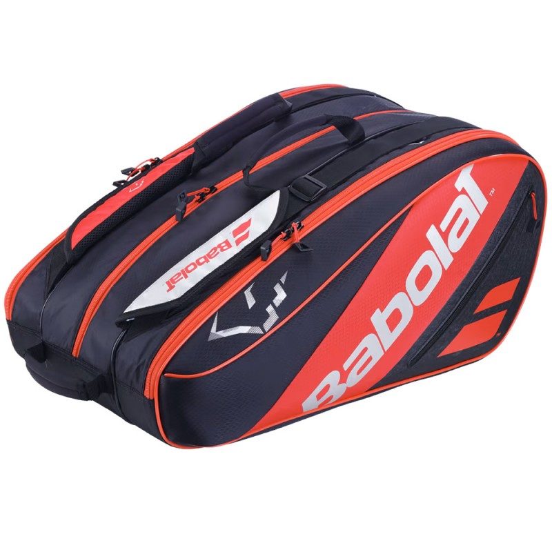 sac de padel isotherme 56l babolat rh team juan lebron noir rouge